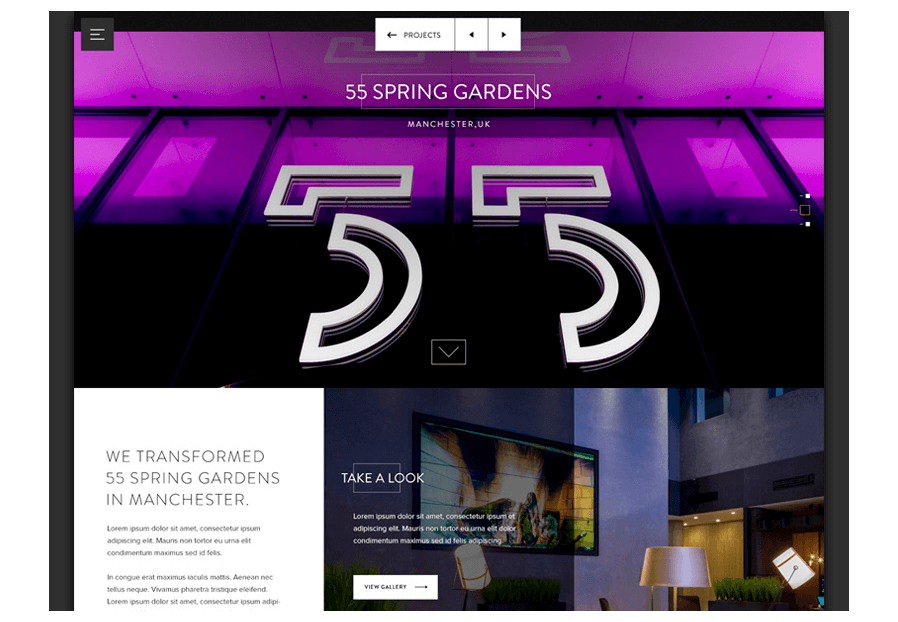 Portmassca created the website for construction company ARCO to present their services